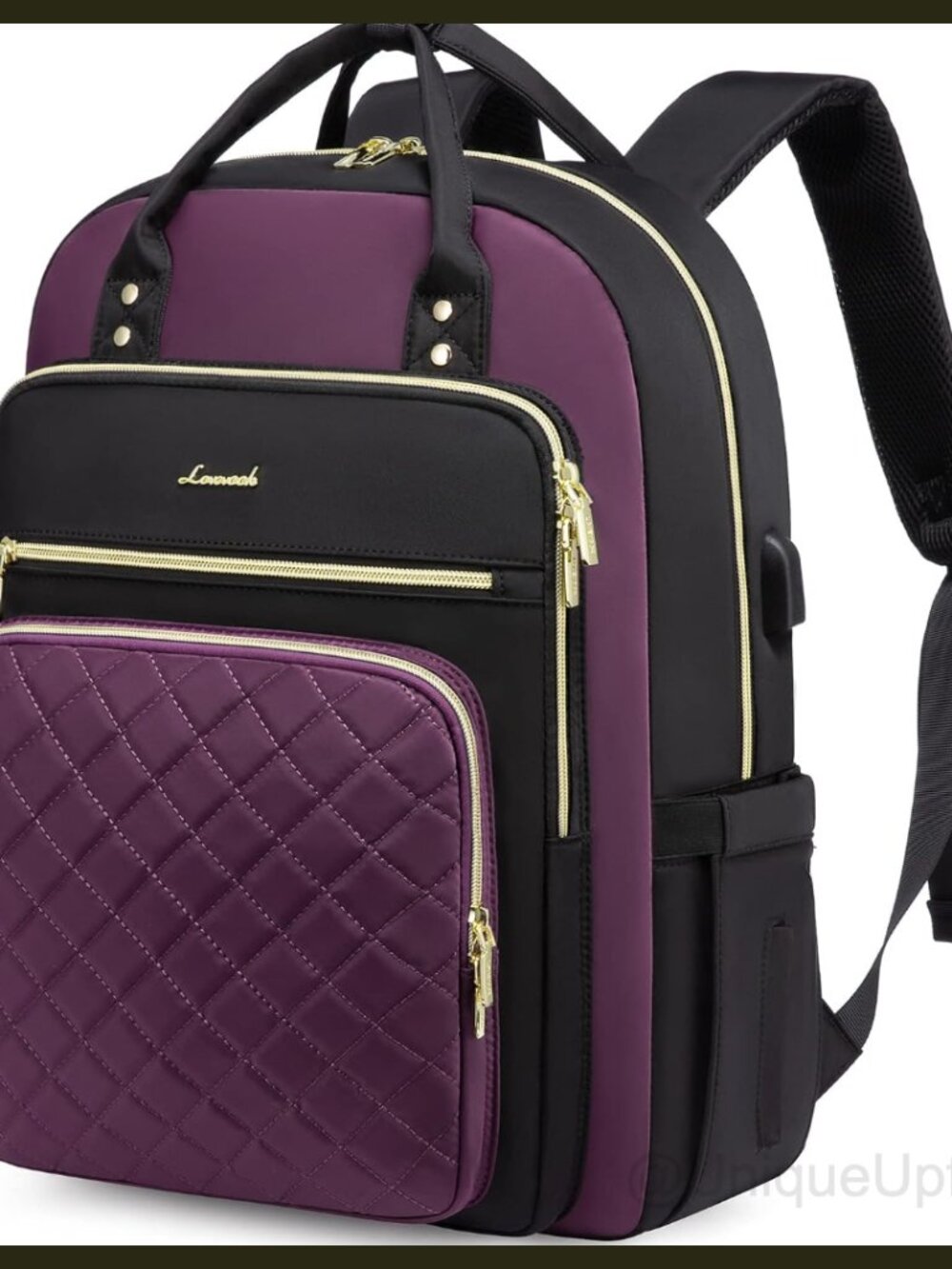 LOVEVOOK Laptop Backpack 15.6" Water Resistant Oxford Cloth Travel USB Port